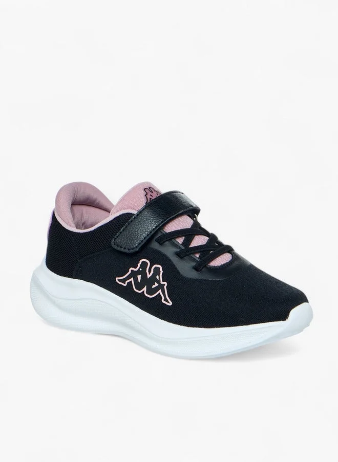 كابا أحذية رياضية للبنات بطبعة شعار وإغلاق بشريط لاصق