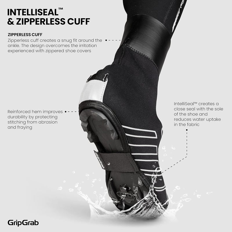 GripGrab RaceThermo X Waterproof Winter Gravel MTB Cycling Shoe Covers Cold Weather Neoprene Offroad Biking Overshoes - Image 4