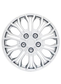 EMTC Pack of 4 EM-3148 Taiwan Wheel Cover | 15" Inch | Silver Universal Nested Style  - Image 2
