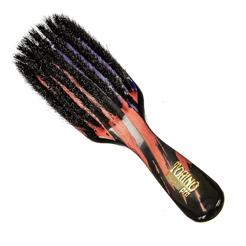 TORINO PRO WAVE BRUSHES BY BRUSH KING Torino Pro Wave Brush 2557 Row Extra Soft bristles Shower brush 100 Pure Boar Bristles  Great for laying down your 360 Waves