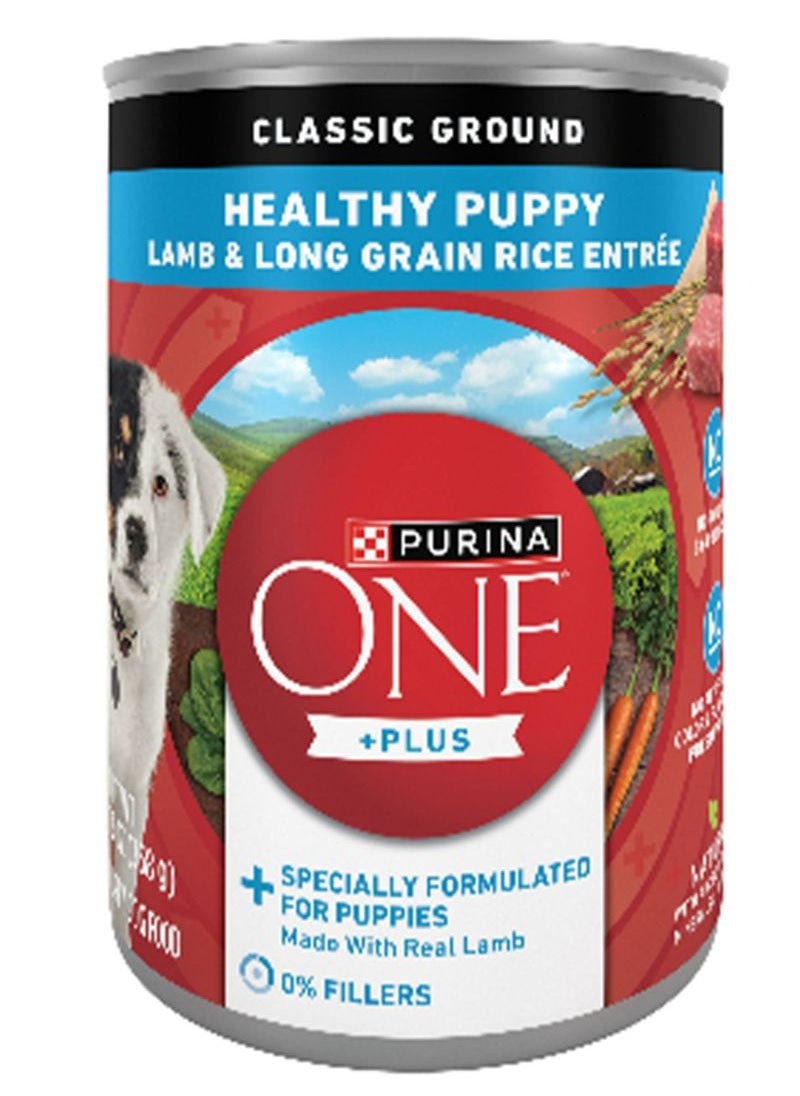 Purina ONE - One Plus Classic Ground Lamb & Long Grain Rice Entree Wet Puppy Food 368g - Image 1