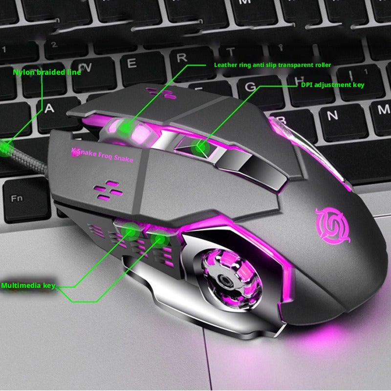 Viper Q5 Wired Gaming Mouse with Macro Programming - Image 1