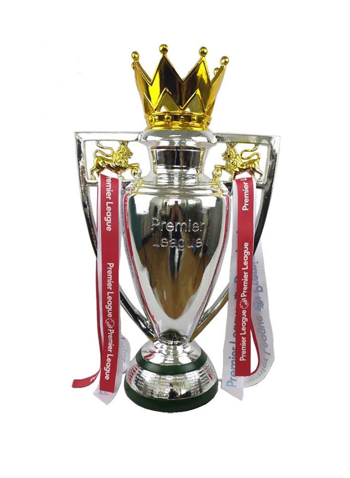 general English League Trophy Football Championship Trophy First Prize Trophy 1:1 Perfect Replica Fan Souvenir Table Decoration with Ribbon, 16cm