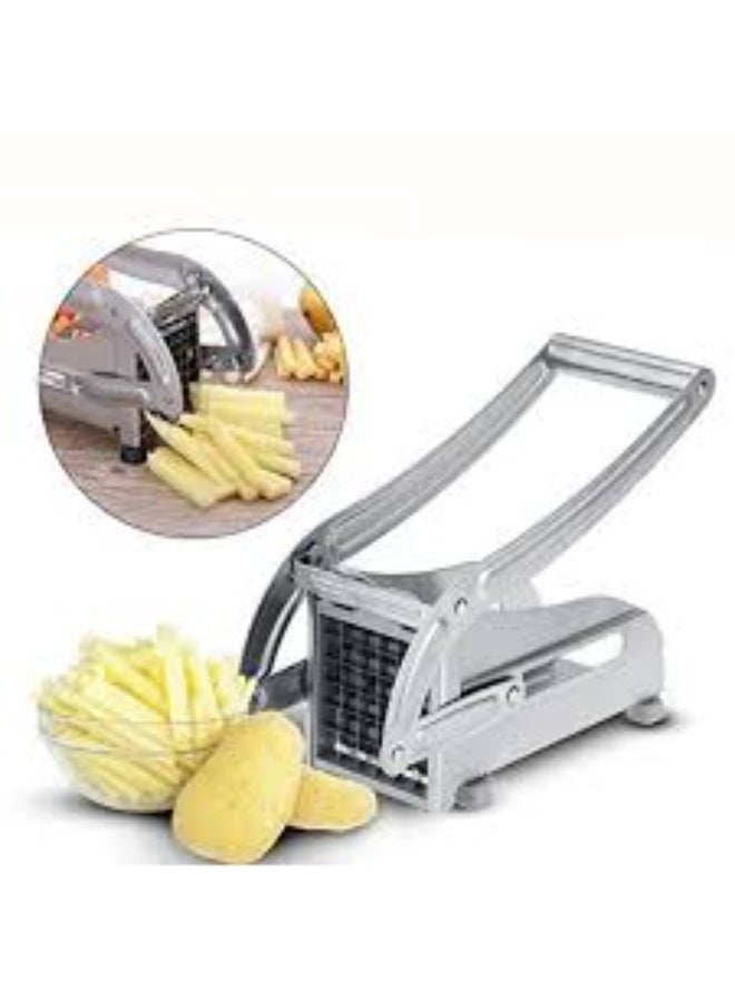 Talzeo Stainless Steel Potato Chipper/ cutter – Heavy-Duty French Fry Cutter with Sharp Blades & Easy Lever Handle, Manual Vegetable Slicer for Home Kitchen, Perfect for Potatoes, Carrots & Cucumbers - Image 1