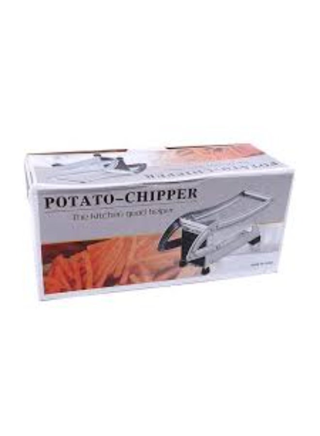 Talzeo Stainless Steel Potato Chipper/ cutter – Heavy-Duty French Fry Cutter with Sharp Blades & Easy Lever Handle, Manual Vegetable Slicer for Home Kitchen, Perfect for Potatoes, Carrots & Cucumbers - Image 3