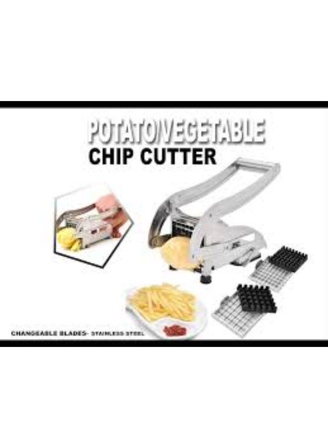 Talzeo Stainless Steel Potato Chipper/ cutter – Heavy-Duty French Fry Cutter with Sharp Blades & Easy Lever Handle, Manual Vegetable Slicer for Home Kitchen, Perfect for Potatoes, Carrots & Cucumbers - Image 4