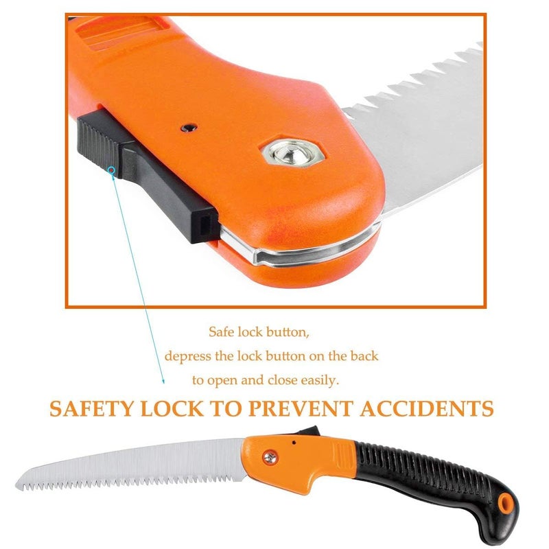 Veltrix Pruning Gardening Saw | Sharp Blade Hand Saw for Tree, Branch & Wood Cutting | Lightweight, Durable Tool for Camping & Outdoor Use (Folding Pruning Saw 8 inch) - Image 5