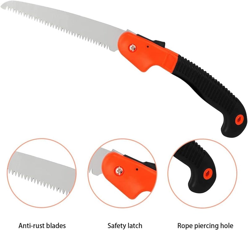 Veltrix Pruning Gardening Saw | Sharp Blade Hand Saw for Tree, Branch & Wood Cutting | Lightweight, Durable Tool for Camping & Outdoor Use (Folding Pruning Saw 8 inch) - Image 4