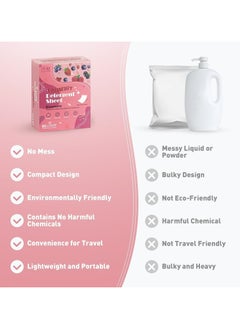 CMGTYYD Laundry Tablets Berry Scent, Up to 80 Washes, (40 Sheets) Eco-Friendly Laundry Soap Tablets - Liquid-Free Laundry Tablets, Travel-Friendly, Plastic-Free and Hypoallergenic, Biodegradable  - Image 3