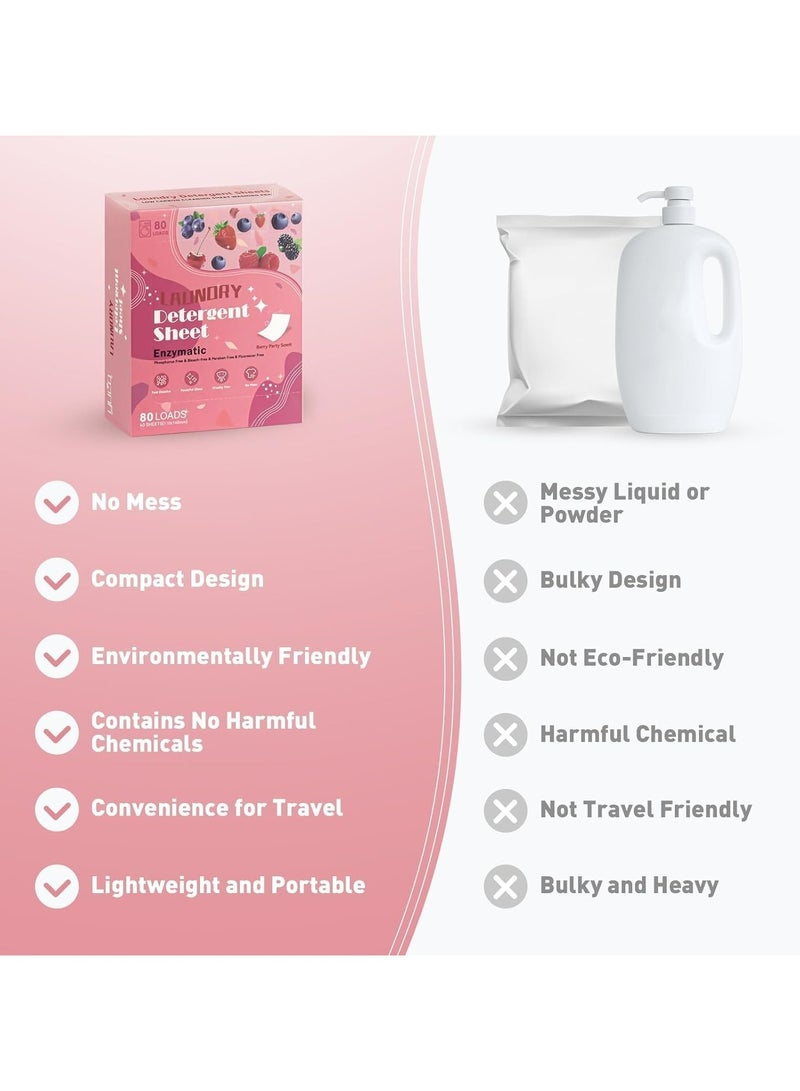 CMGTYYD. أقراص غسيل برائحة الشمبانيا، حتى 80 غسلة (40 ورقة) أقراص صابون غسيل صديقة للبيئة - أقراص غسيل خالية من السوائل، صديقة للسفر، خالية من البلاستيك ولا تسبب الحساسية، قابلة للتحلل - Image 3