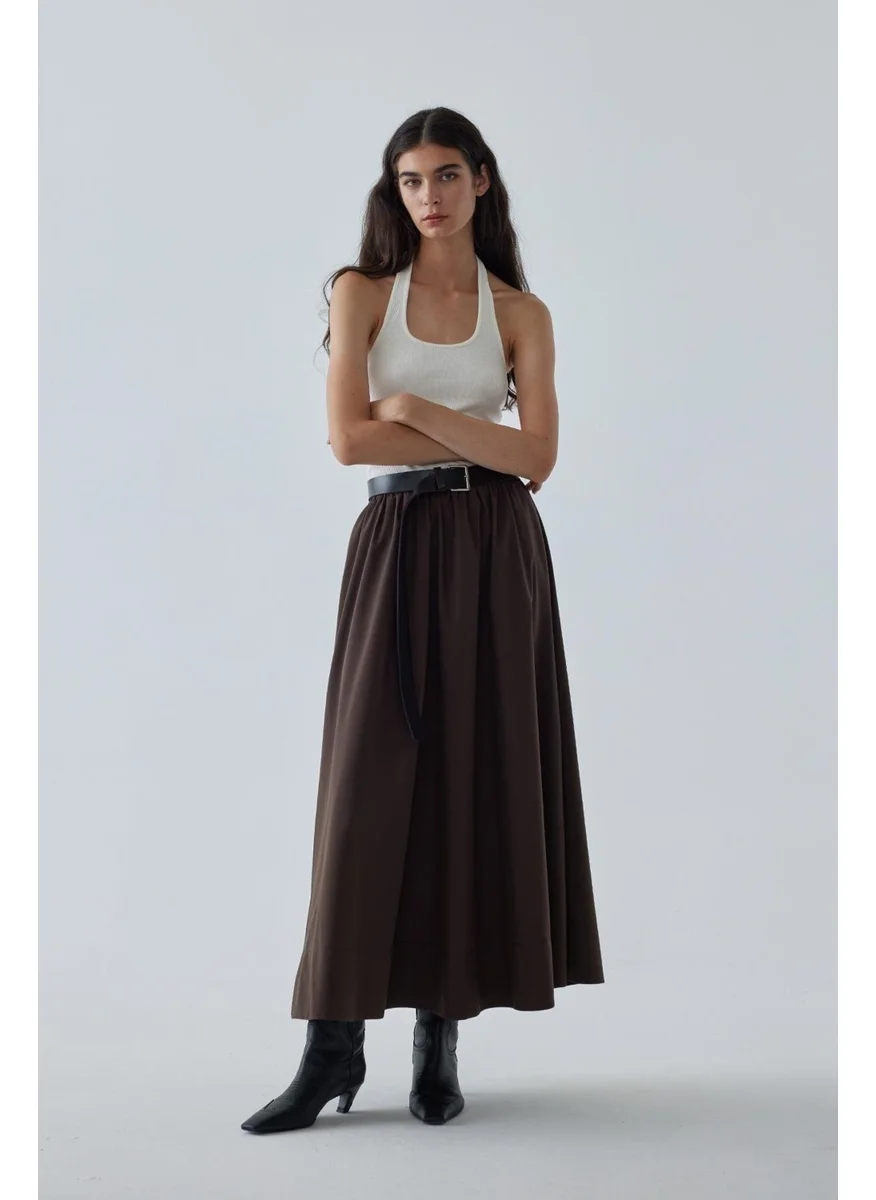 سود كوليكشن Ecru Luna Halter Neck Bodysuit