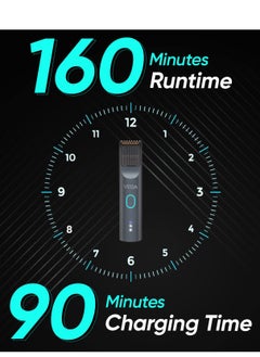 Vega Vega battery powered smartone series S2 beard trimmer for men, 160 mins runtime, IPX7 waterproof 40 length settings  - Image 4