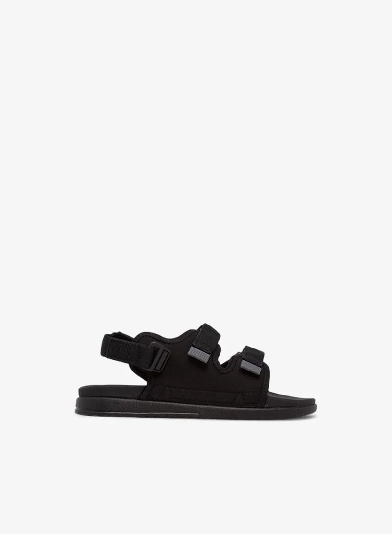 Kappa Boys' Textured Sandals with Hook and Loop Closure