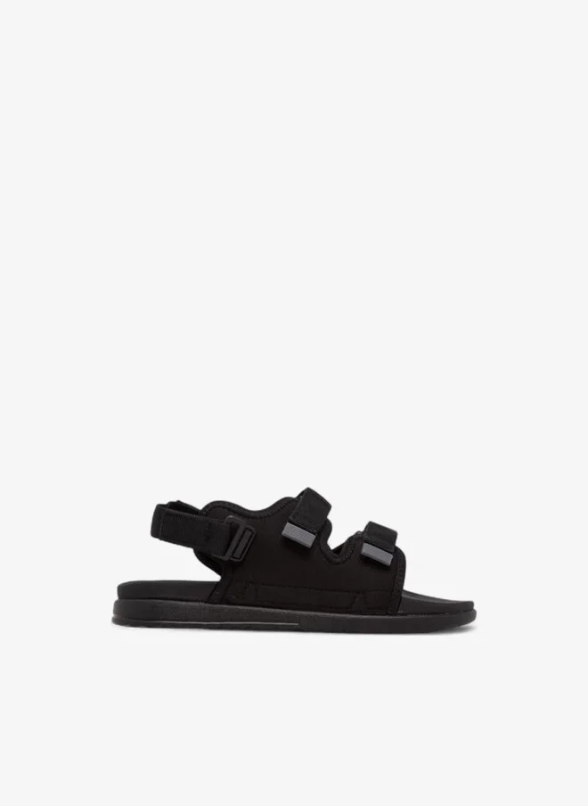 Kappa Boys' Textured Sandals with Hook and Loop Closure