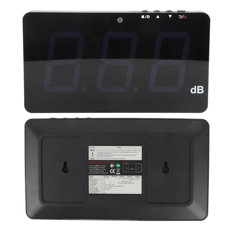 9 6 Inch LCD Sound Level Meter With Alarm Data Storage For Hospitals Theaters - Image 2