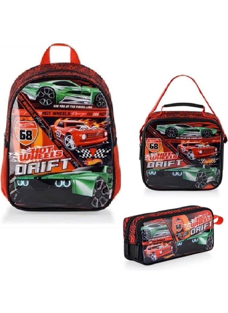 Hot Wheels School Bag Set of 3  - Image 1