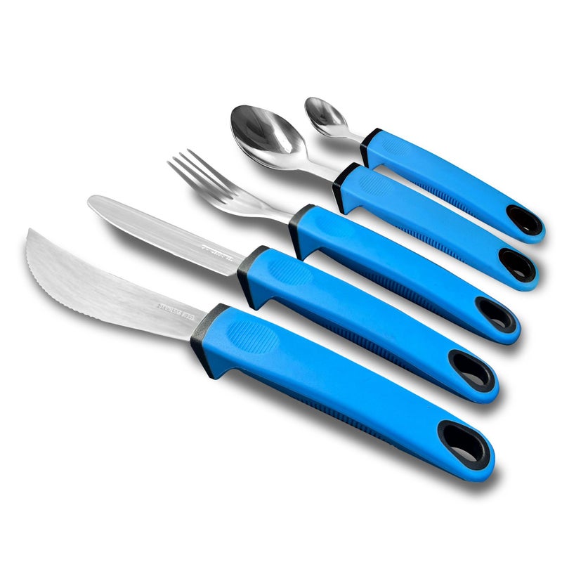 general Adaptive Stainless Steel Cutlery Set with Flexible Handles for Adults - Image 1