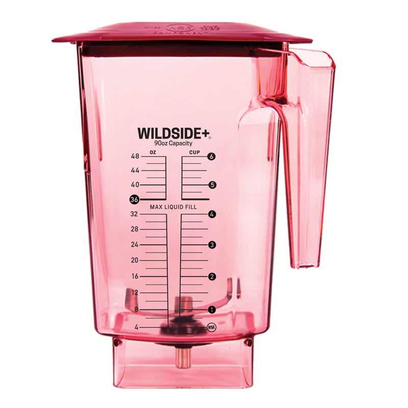 Blendtec 90 oz WildSide Jar Commercial Grade  FiveSided Replacement Blender Jar  Compatible with Blendtec Blenders  36 oz Blending Capacity  Red