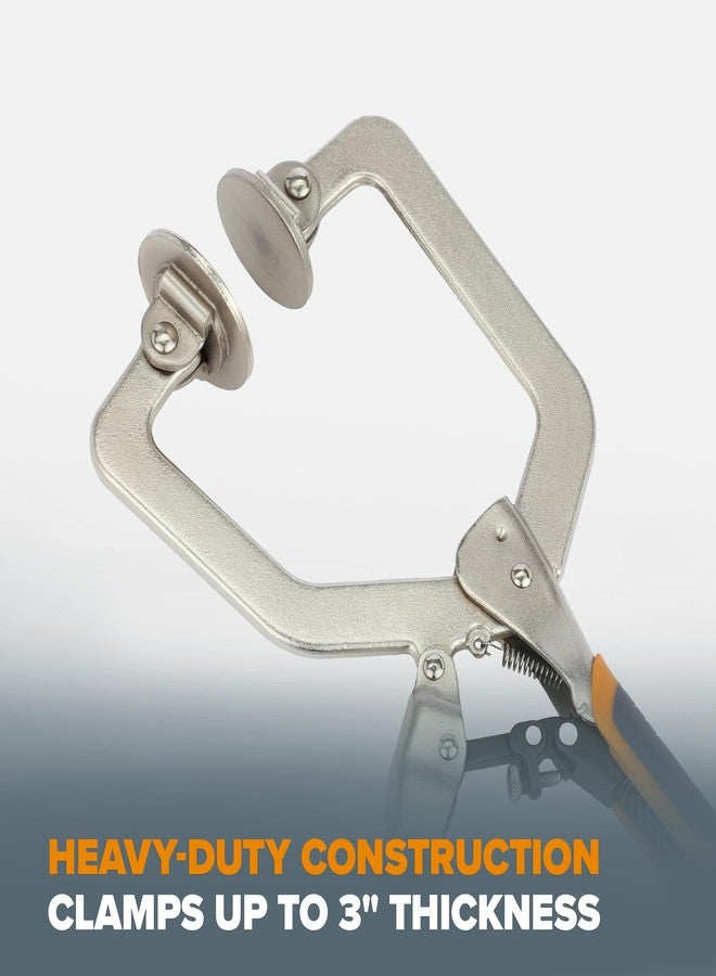 BORA Auto Adjust 3 inch Locking Vise Grip Clamp - Heavy Duty Welding Clamps with Comfortable Grips Perfect C Clamp for Woodworking, Welding, and Metalworking - BR-G060201 - Image 5