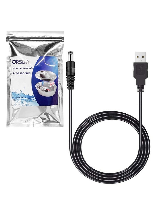Orsda Cat Water Fountain Parts Power Cord Replacement Only For Orsda All Pet Fountains D30 / D60 / D36 / D66  Not For Other Brands Fountain - Image 1