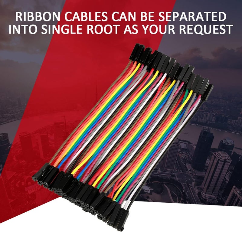 5pcs Colorful 11.5cm Jumper Wires, Copper Wires 40pin F to F Ribbon Cable, Jumper Wire Ribbon, Jumper Wire Cable for Breadboard - Image 2