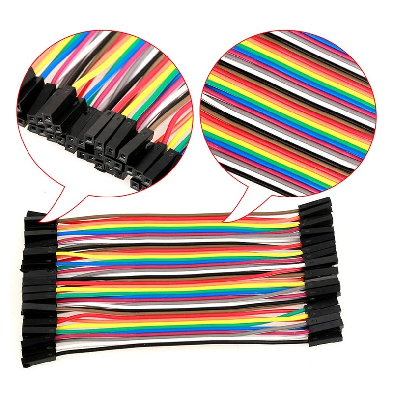 5pcs Colorful 11.5cm Jumper Wires, Copper Wires 40pin F to F Ribbon Cable, Jumper Wire Ribbon, Jumper Wire Cable for Breadboard - Image 3
