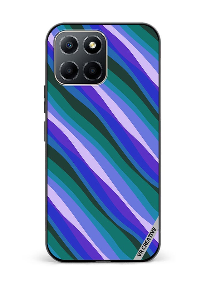 VR CREATIVE Protective Case Cover For Honor X6 Colorful With Curved Lines Pattern Design Multicolour - Image 1