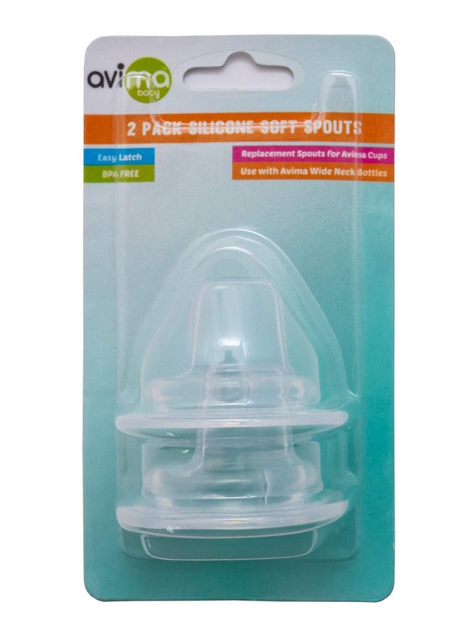 Avima Baby Silicone Sippy Cup Nipple Spouts (Set of 2) - Image 2