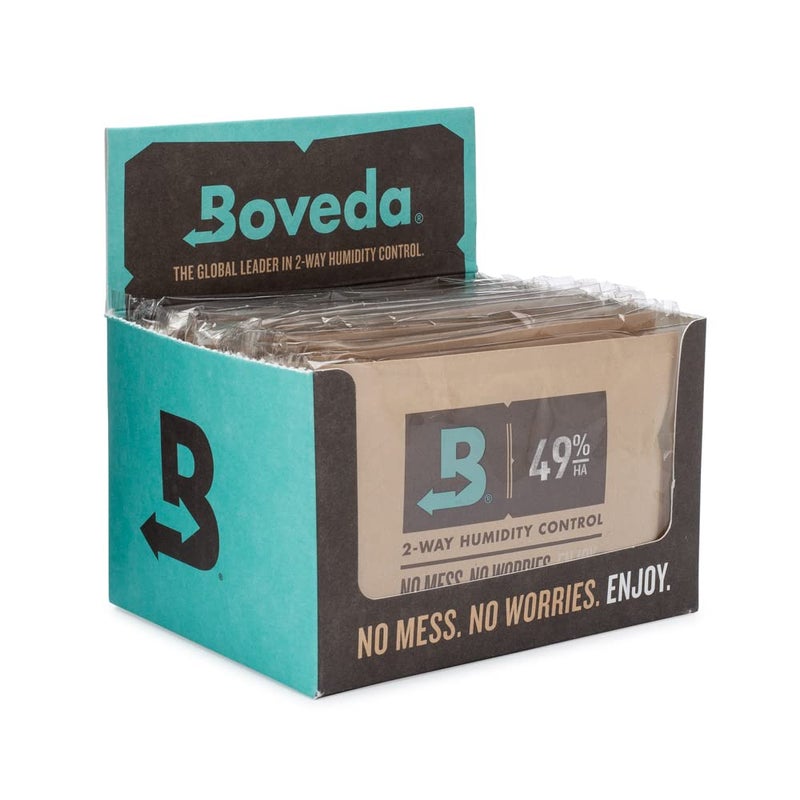Boveda باوفيدا حزم التحكم في الرطوبة ثنائية الاتجاه بامتصاص عالي 49% للآلات الموسيقية في الرطوبة الشديدة - 12 حزمة - الحجم 40 - ماصات الرطوبة لحقائب الآلات - تمنع التشوه - مغلفة بشكل فردي - Image 1