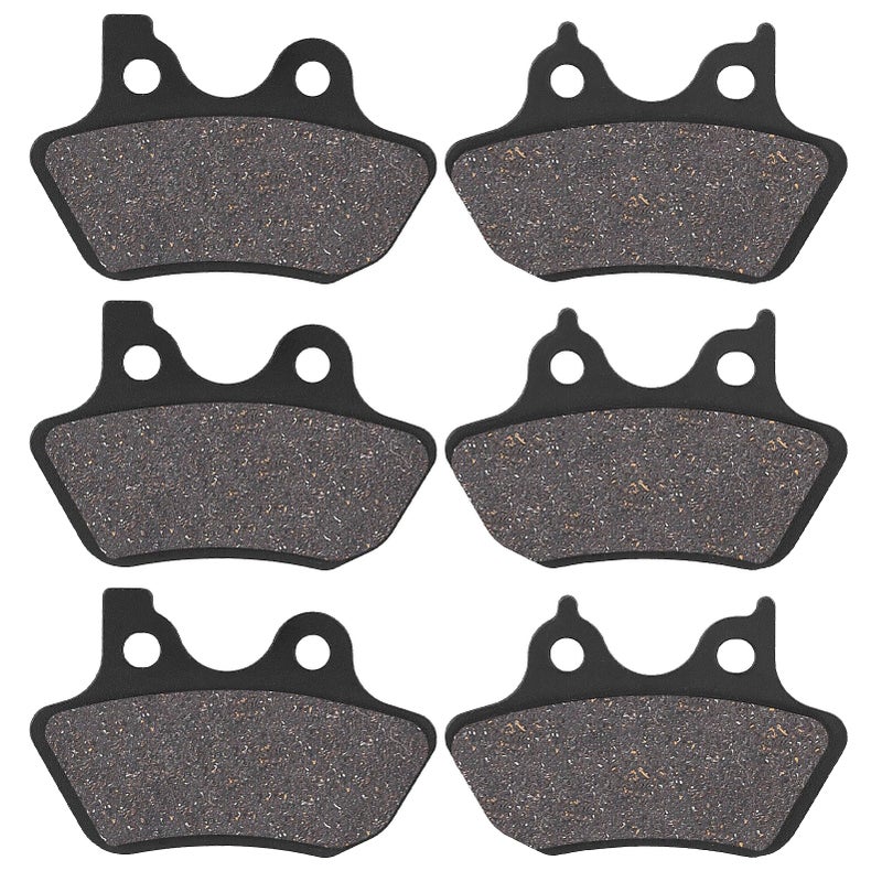 SOLLON Brake Pads for Harley Davidson Road King Electra Glide Road Glide 20002007 Dyna 20002007 Fat Boy Sportster Softail Night Train
