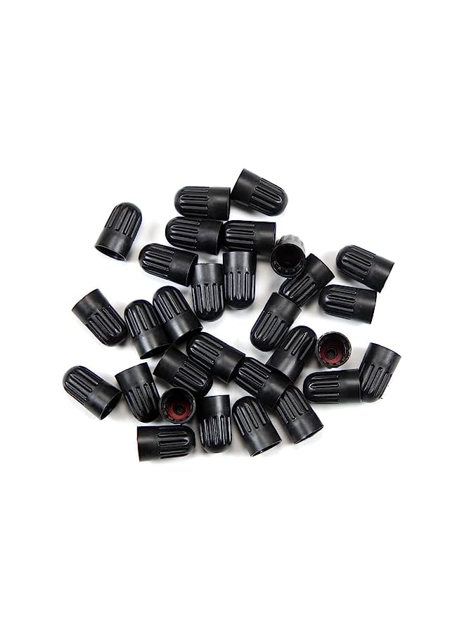 S-TOP 50 Pack TPMS Valve Stem Caps for TR20008, Black Plastic Long Tire Valve Stem Caps for TR20008 Rubber Valves with Rubber Gasket (50 Pcs) - Image 4