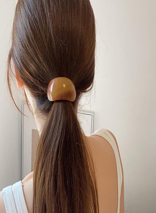 Melodio 4-Piece Hair Ties for Women, Elegant Curved Ponytail Hair Bands, Fashionable Hair Accessories - Image 5