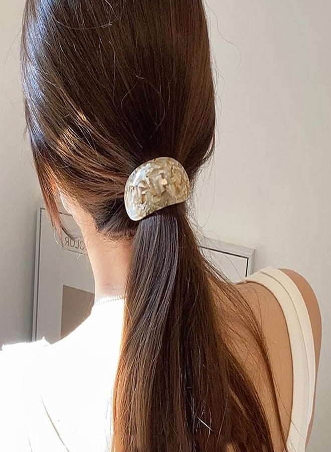 Melodio 4-Piece Hair Ties for Women, Elegant Curved Ponytail Hair Bands, Fashionable Hair Accessories - Image 4
