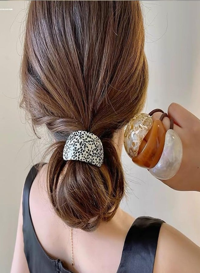 Melodio 4-Piece Hair Ties for Women, Elegant Curved Ponytail Hair Bands, Fashionable Hair Accessories - Image 3