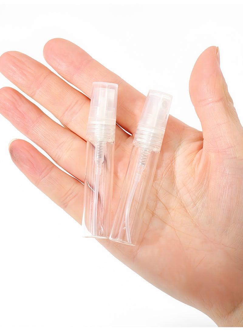 40 Pack Clear Glass Spray Bottles Set - 2ml, 3ml, 5ml, 10ml (10pcs Each) - Refillable Mini Fine Mist Sprayers for Perfume, Essential Oils, Travel & Cosmetics - Image 5