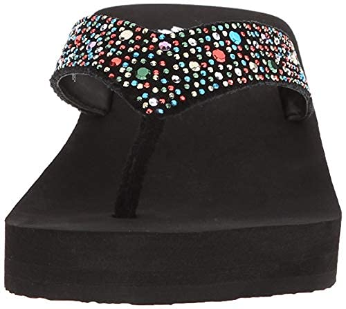 Yellow Box womens Africa Wedge Flip Flop, Multi, 8.5 US - Image 4