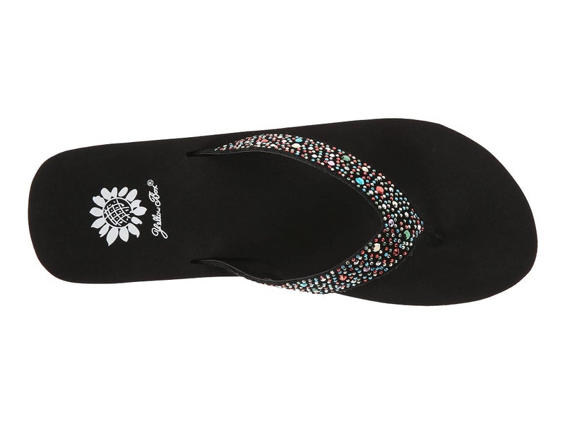 Yellow Box womens Africa Wedge Flip Flop, Multi, 8.5 US - Image 3