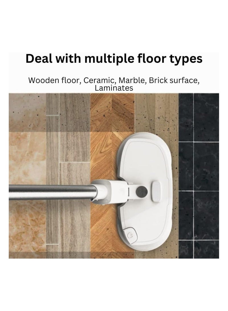 Ubot Mopa 680 Cordless Electric Spin Mop for Floor Cleaning with Sprayer and 300 ml Water Tank, Powerful Aircraft Polishing Machine for Hard Floor, Tile, Laminate and Ceramic.