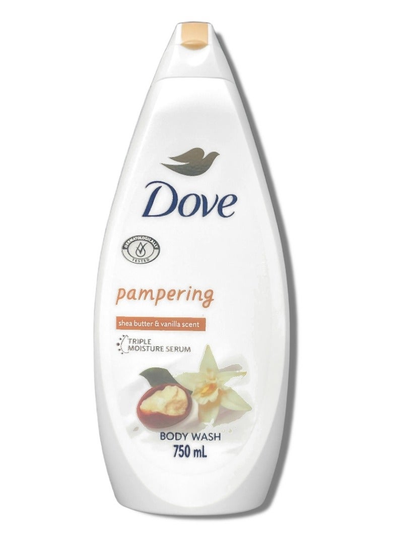 دوف غسول للجسم برائحة زبدة الشيا والفانيليا 750 مل (عبوة من قطعتين) - Image 4