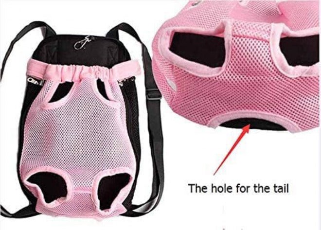 Yelesley Pet Dog Carrier Backpack Mesh Camouflage Outdoor Travel Products Breathable Shoulder Handle Bags for Small Dog Cats (S, Pink) - Image 4