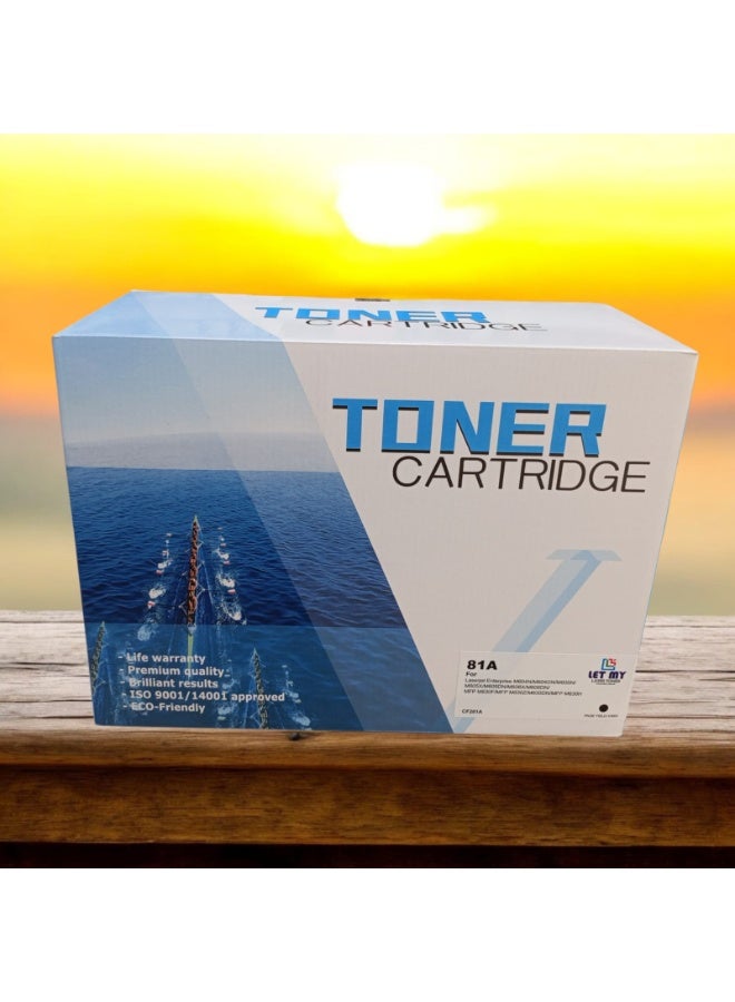 LET MY CF281A/ 81A Black Toner Cartridge Compatible Replacement for HP 81A CF281A 81X CF281X Toner Cartridge for HP Enterprise MFP M604 M605 M630h M630dn M630f M630z M606 M630 Printer - Image 3