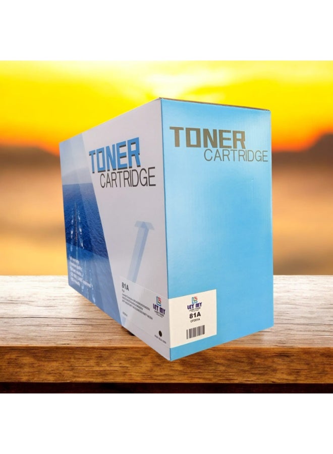 LET MY CF281A/ 81A Black Toner Cartridge Compatible Replacement for HP 81A CF281A 81X CF281X Toner Cartridge for HP Enterprise MFP M604 M605 M630h M630dn M630f M630z M606 M630 Printer - Image 2