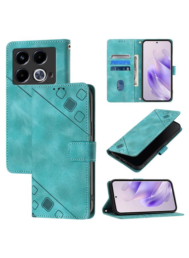 زبون جراب لهاتف Infinix Note 40 5G مصنوع من الجلد المنقوش - Image 1