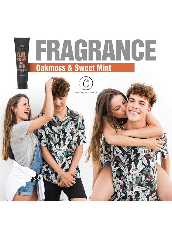 كنترولد كيوس كريم تجعيد الشعر للرجال من Controlled Chaos - كريم تصفيف الشعر للشعر المموج والمجعد مع زبدة الشيا وزيت الجوجوبا وزيت جوز الهند، يضيف نعومة، مضاد للتجعد، كريم تجعيد الشعر خالٍ من الكبريتات (3.4 أونصة) - Image 5