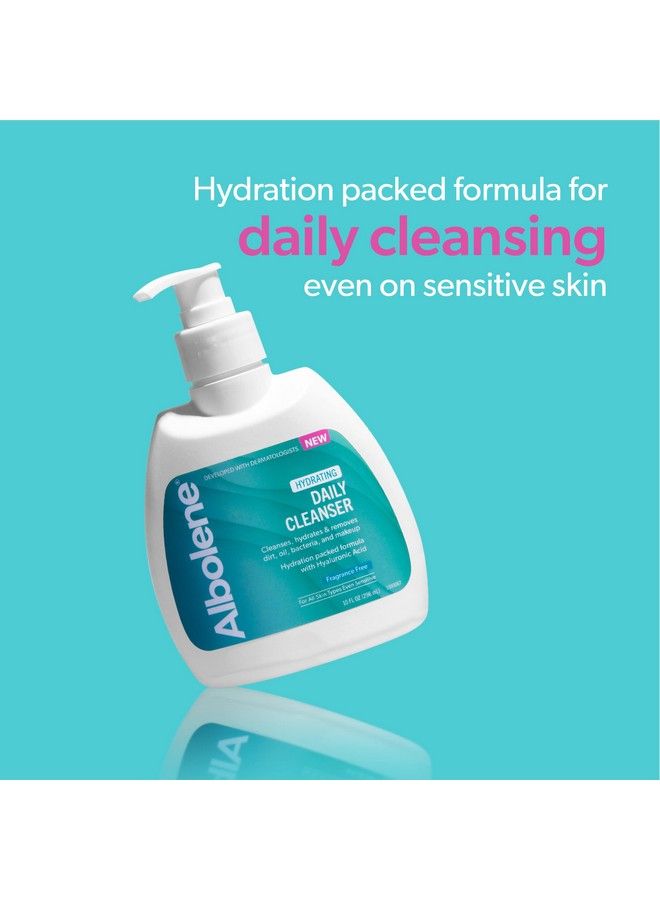 Albolene Daily Face Wash Moisturizing Face Cleanser And Makeup Remover With Hyaluronic Acid 10 Fl Oz - Image 3