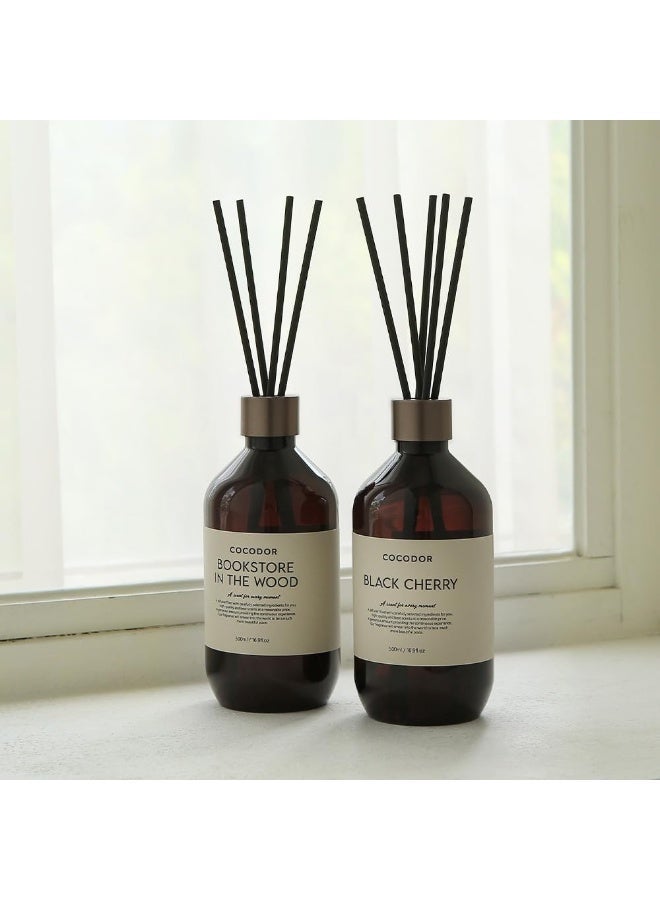 كوكودور موزّع العطر الفاخر بأعواد القصب / ‏16.9 أونصة (500 مل) / عبوة واحدة / زيت عطري برائحة مميزة مع مجموعة أعواد موزّع، مثالي لديكور المنزل والحمّام والرفوف - Image 5