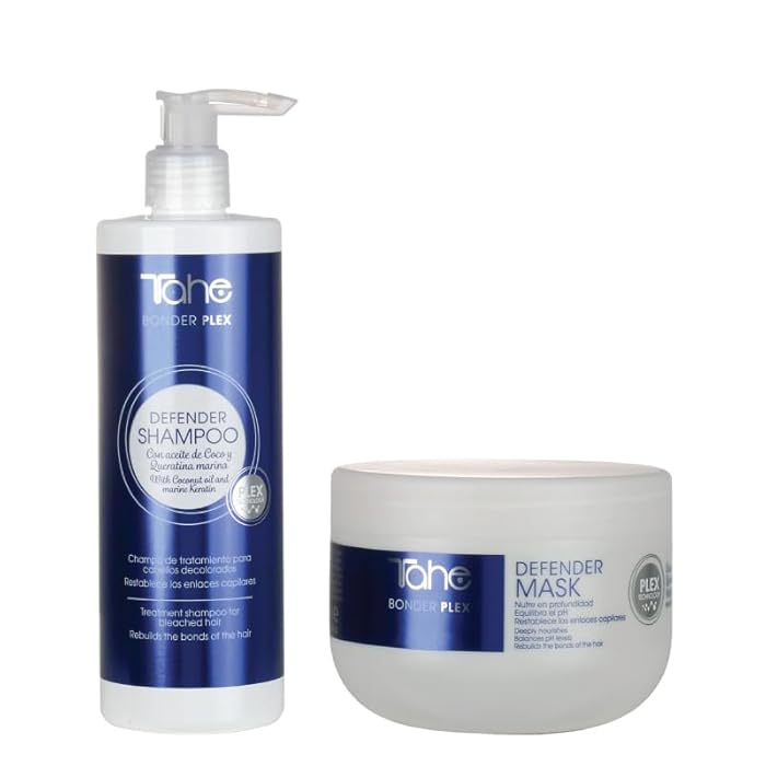 Tahe Defender Shampoo and Mask for Hair Bonding and Protection - 400ml + 300ml - Image 1