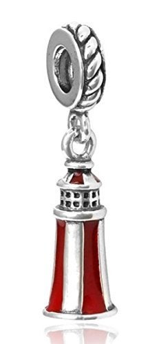 Dangle Princess Lighthouse Tower Charm Bead for Charms Bracelets