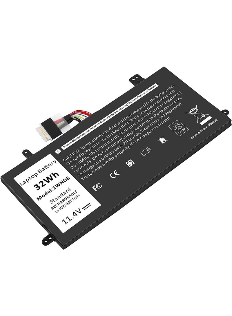 Terabyte Battery Compatible for Dell Latitude 12 5285 5290 2-in-1 Series 1WND8 J0PGR JOPGR 0RDYCT RDYCT Lithium-Ion Battery 11.4V 32Wh 2 Cells - Image 2