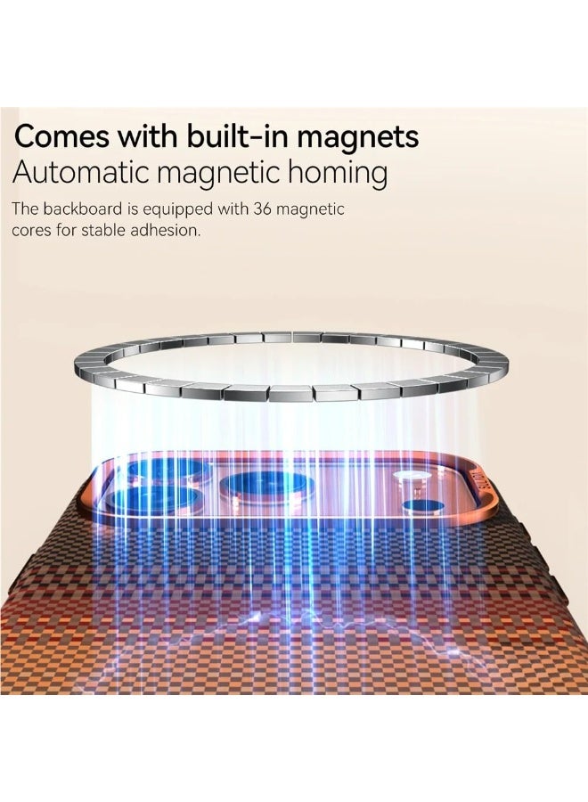 general Carbon Fiber Case Compatible with IPhone 17 Pro Max Cover with Invisible Magnetic, Ultra-thin Matte Anti Shock and Anti Fall Flip Cover for Wireless Charging - Image 4